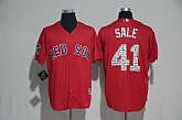 Boston Red Sox #41 Chris Sale Red 2017 Spring Training New Cool Base Stitched Jersey,baseball caps,new era cap wholesale,wholesale hats